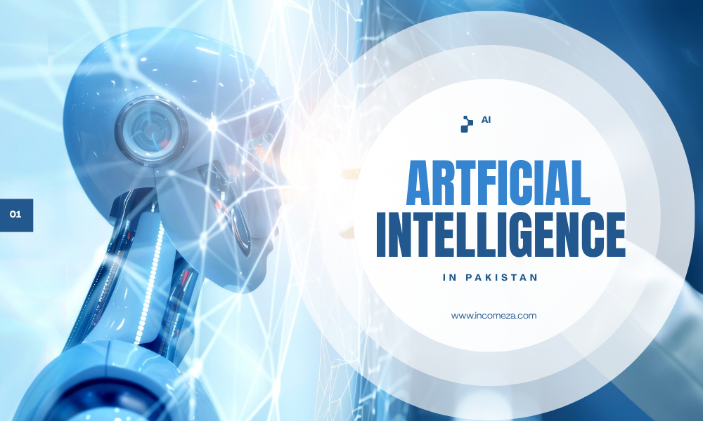 Artificial intelligence scope in Pakistan showing AI robot and future technology concept